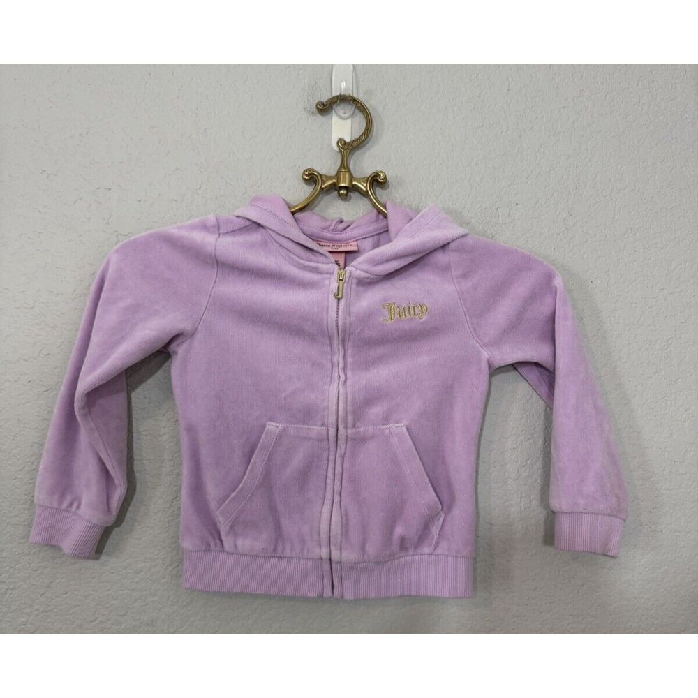 Toddler Girls Juicy Couture Zip Up Hoodie ~ Size 4T Pink‎